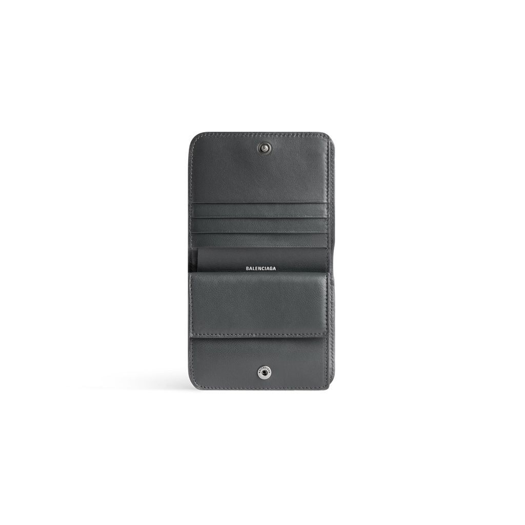 Monaco Flap Coin And Card Holder Metallized