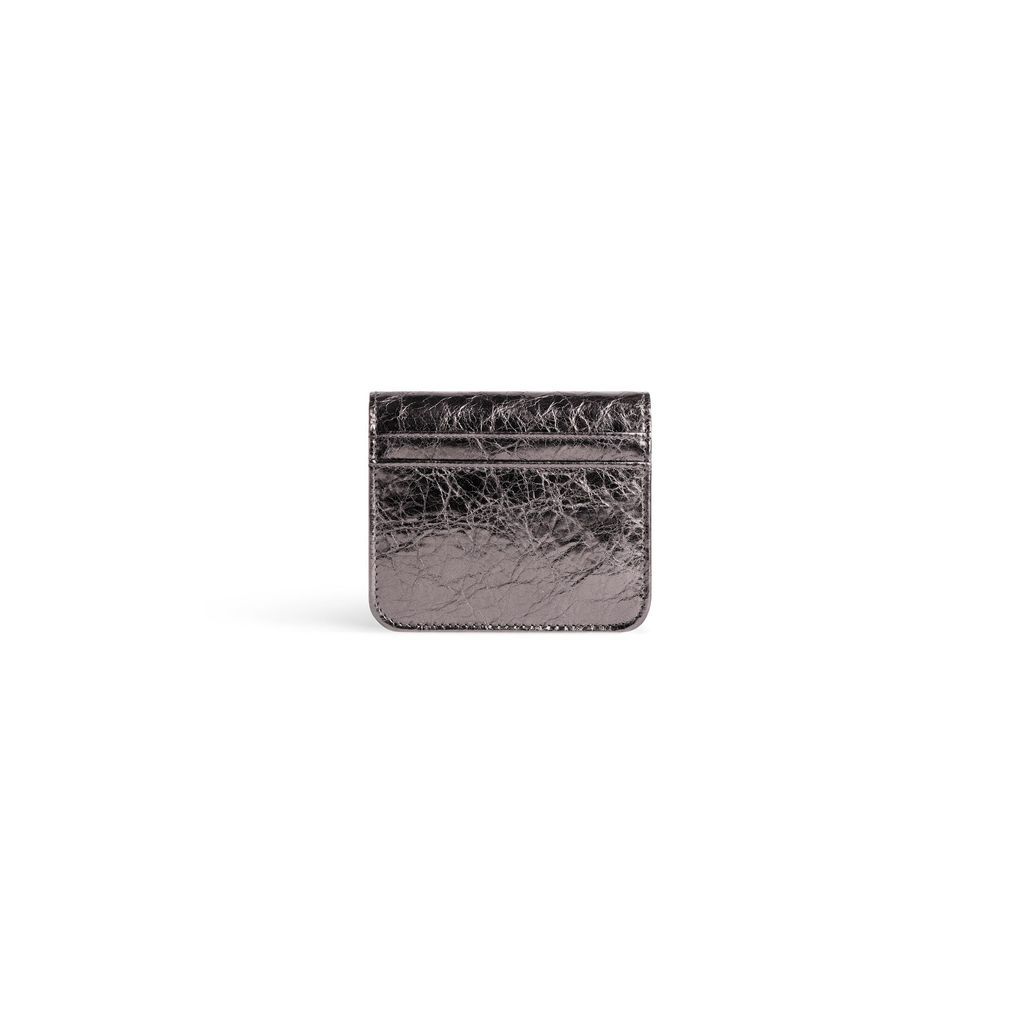 Monaco Flap Coin And Card Holder Metallized