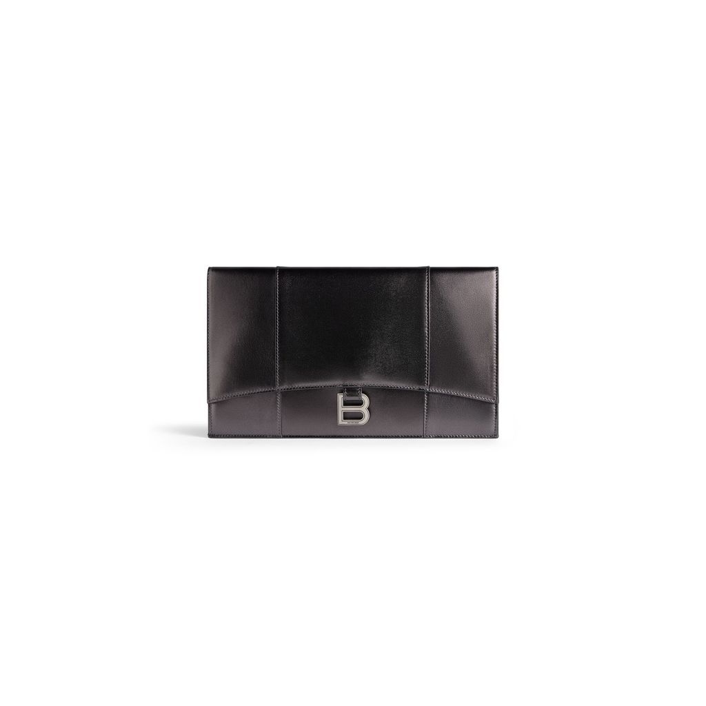 Hourglass Flat Pouch With Flap Metallized
