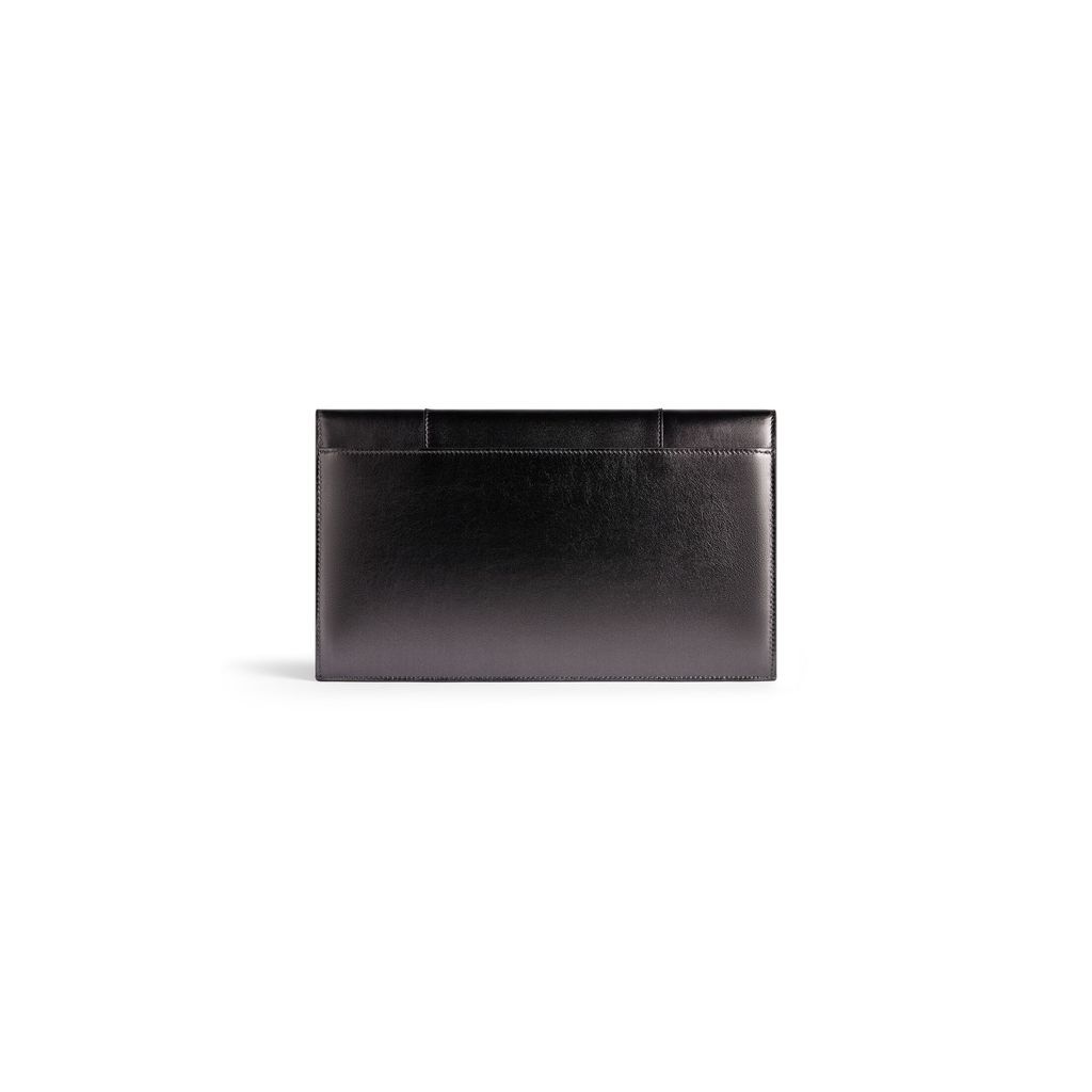 Hourglass Flat Pouch With Flap Metallized