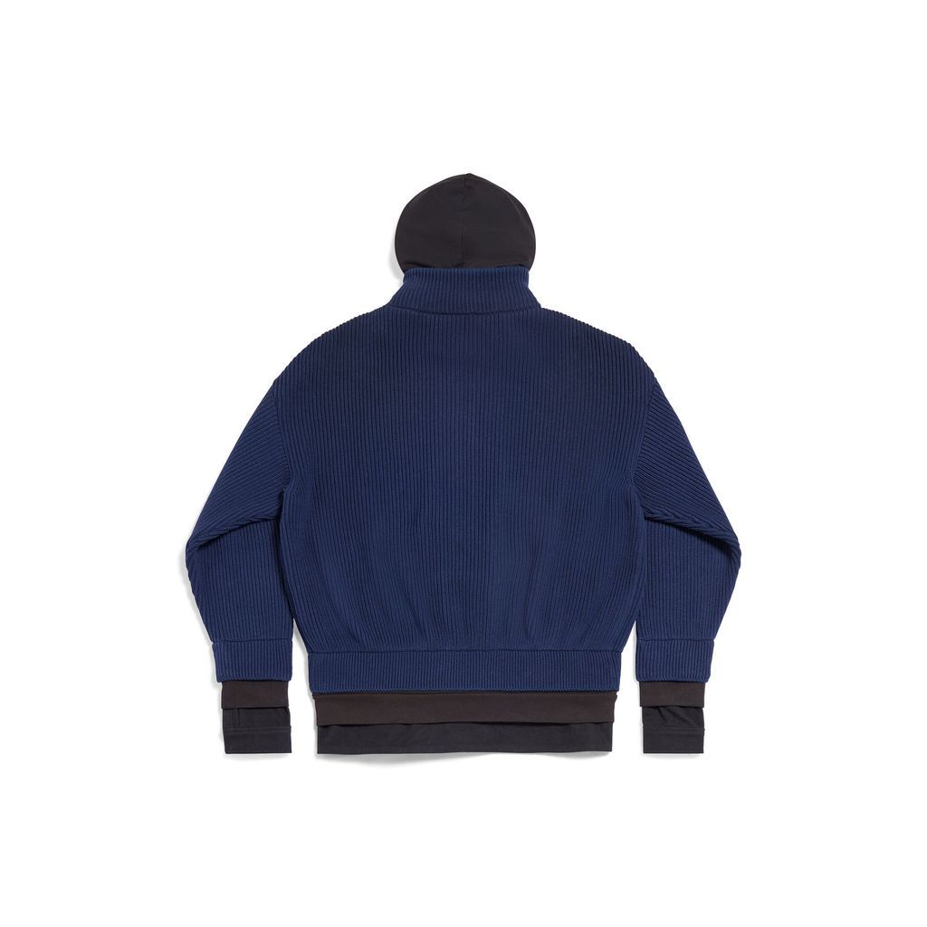 Unity Sports Icon Layered Zip-Up Hoodie Oversized
