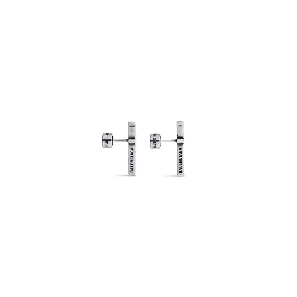 Typo Metal Earrings