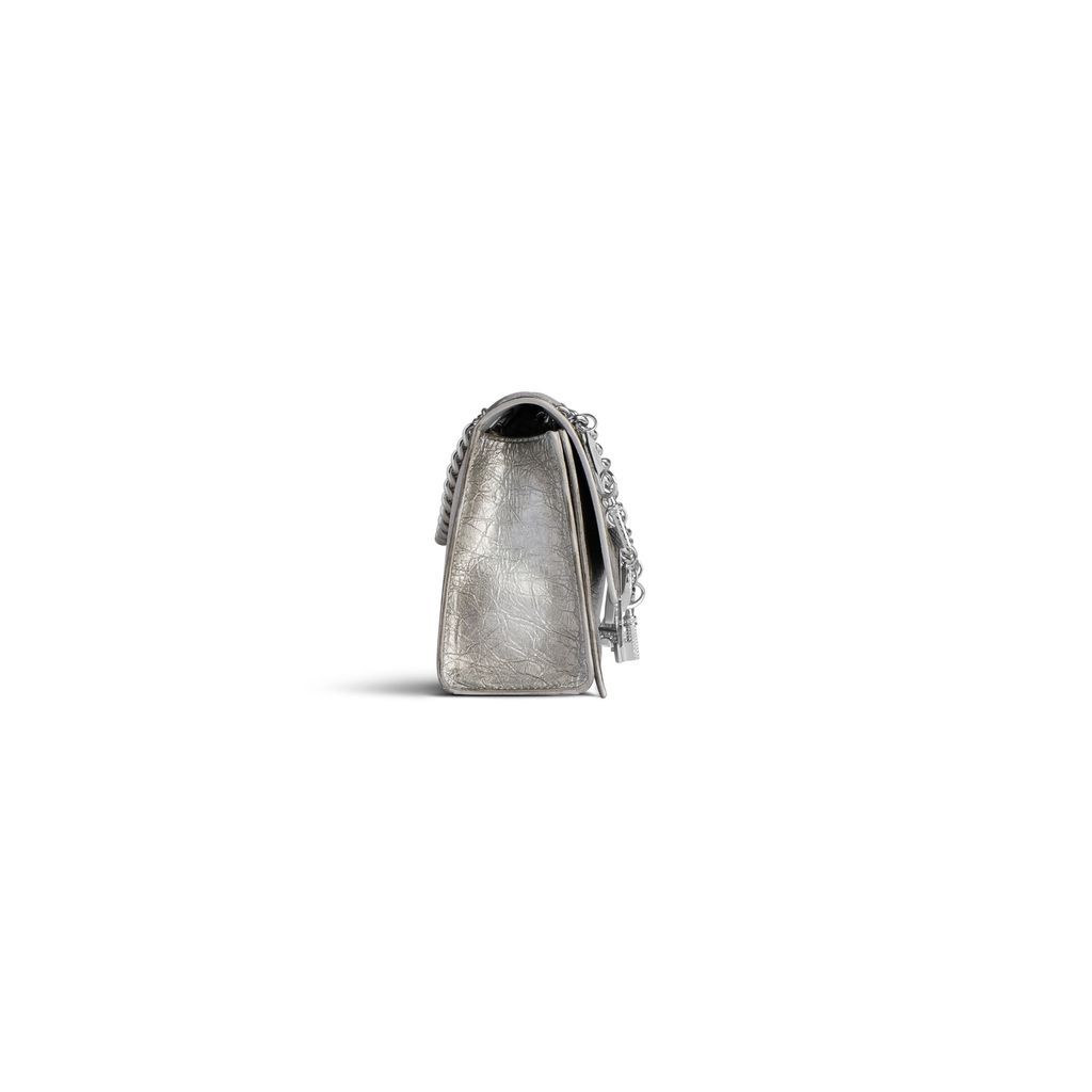 Crush Small Chain Bag Dirty Effect With Souvenirs And Rhinestones