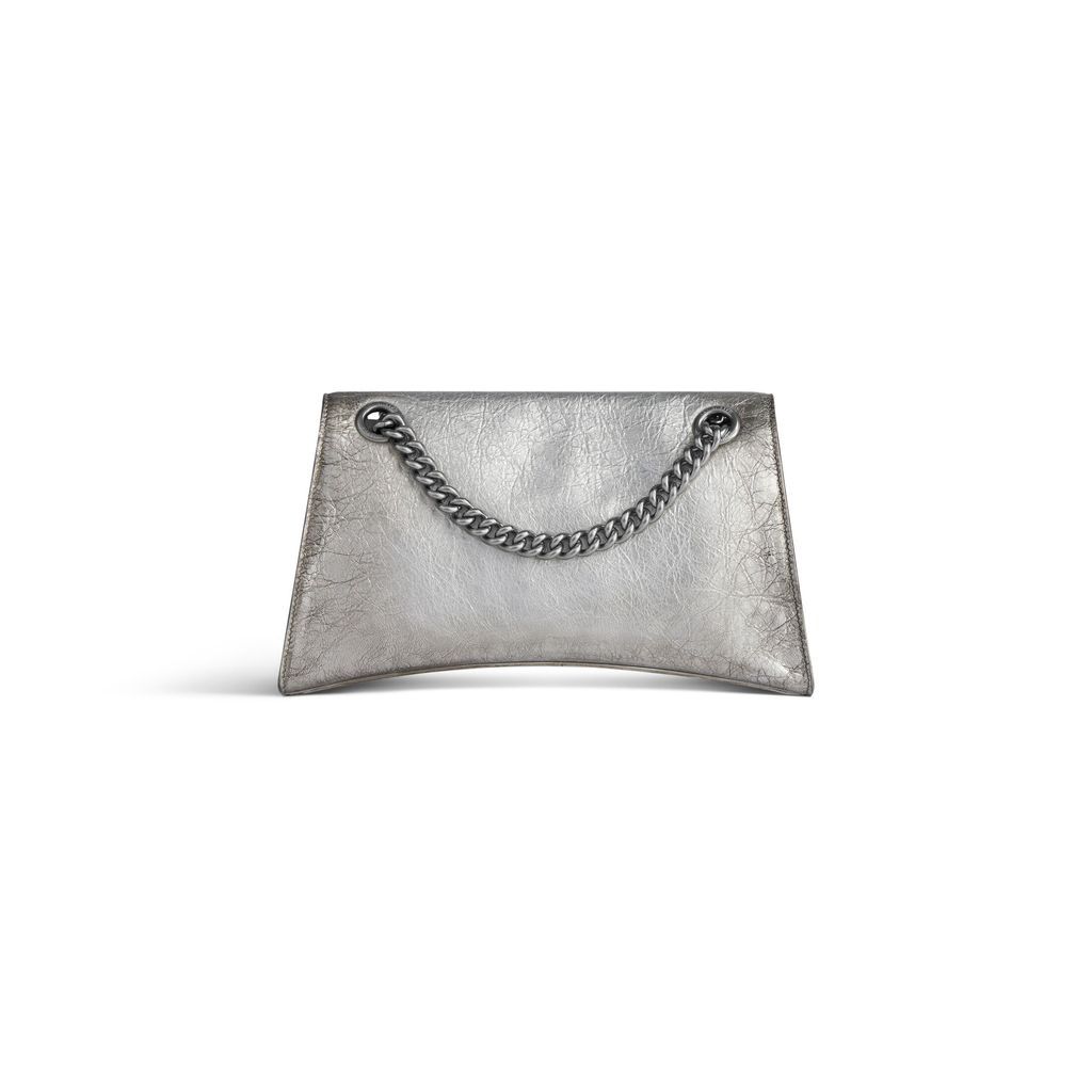 Crush Small Chain Bag Dirty Effect With Souvenirs And Rhinestones