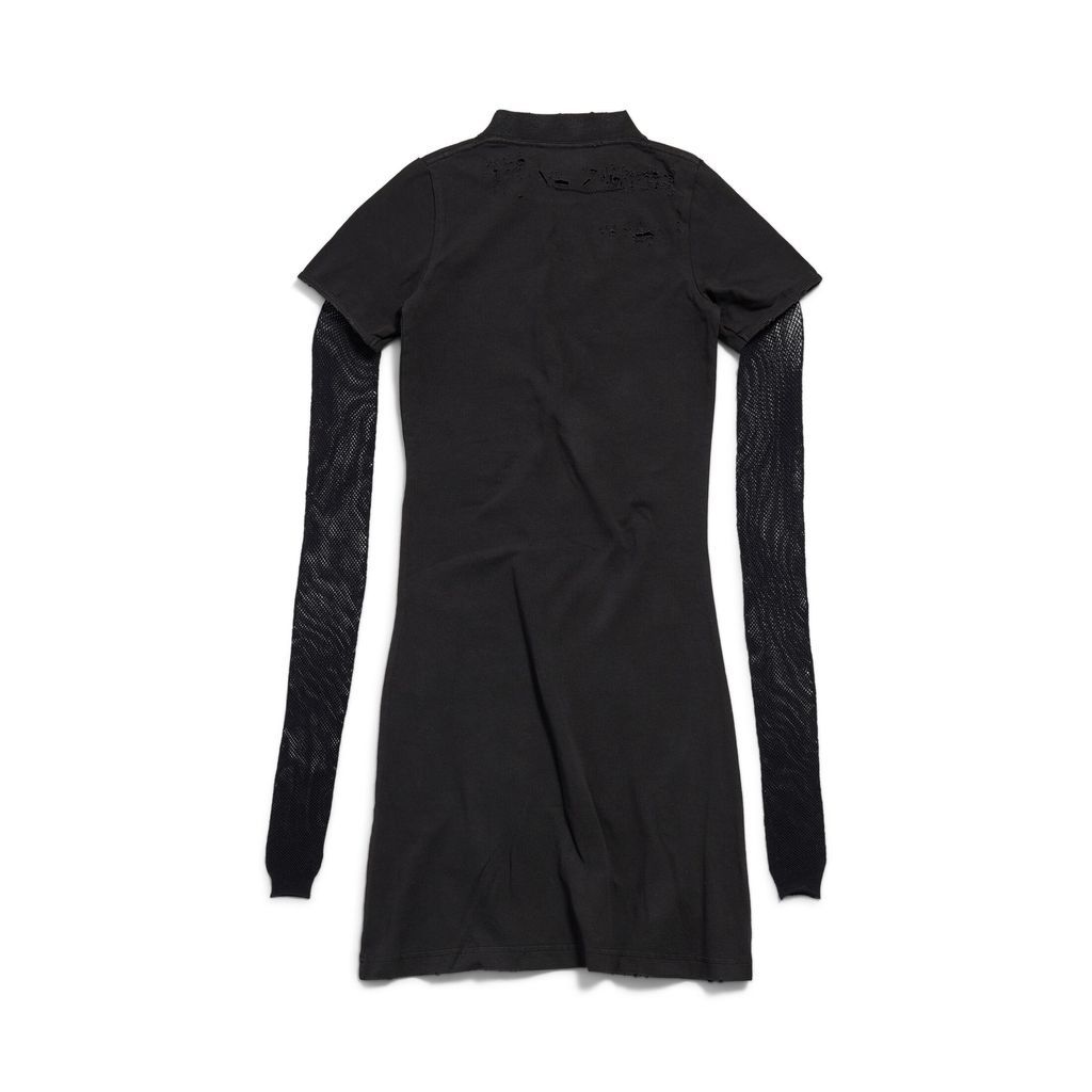 Gothic Type Mesh Sleeve Dress