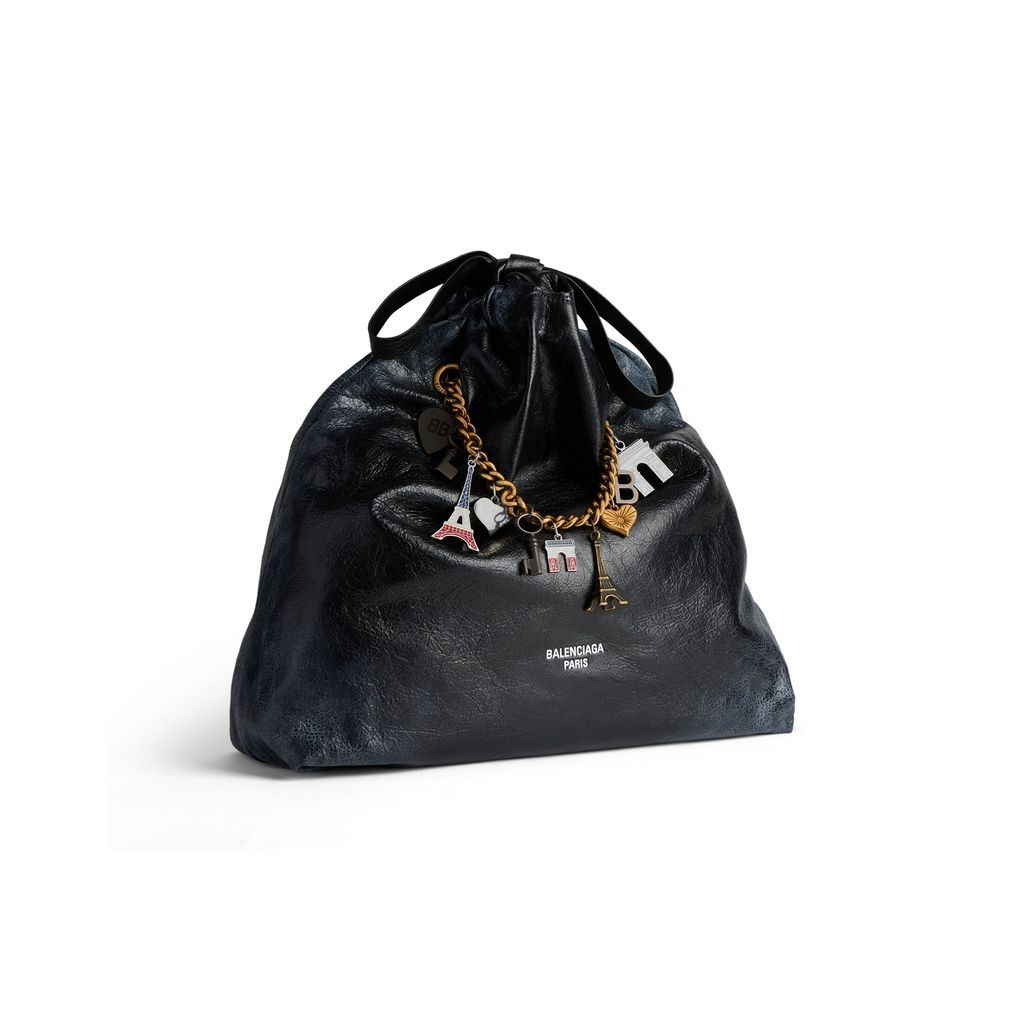 Crush Medium Tote Bag Dirty Effect With Souvenirs