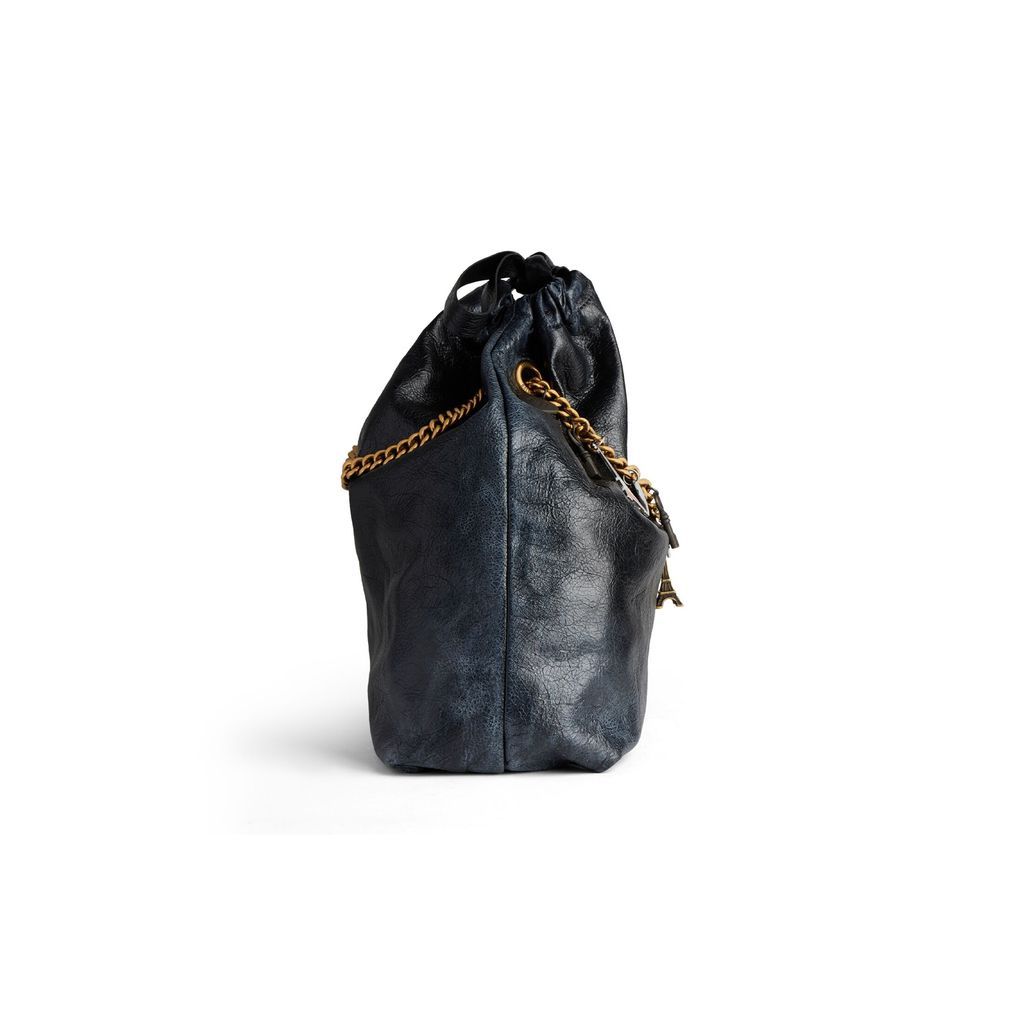 Crush Medium Tote Bag Dirty Effect With Souvenirs