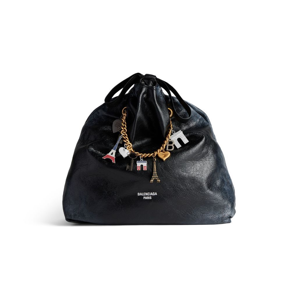 Crush Medium Tote Bag Dirty Effect With Souvenirs