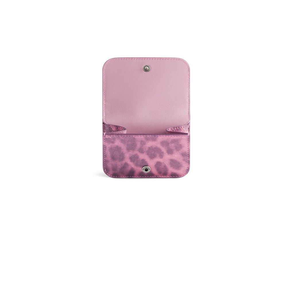 Le Cagole Mini Wallet With Leopard Print
