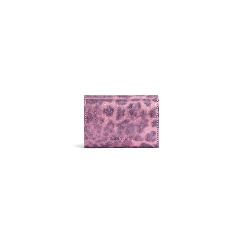 Le Cagole Mini Wallet With Leopard Print