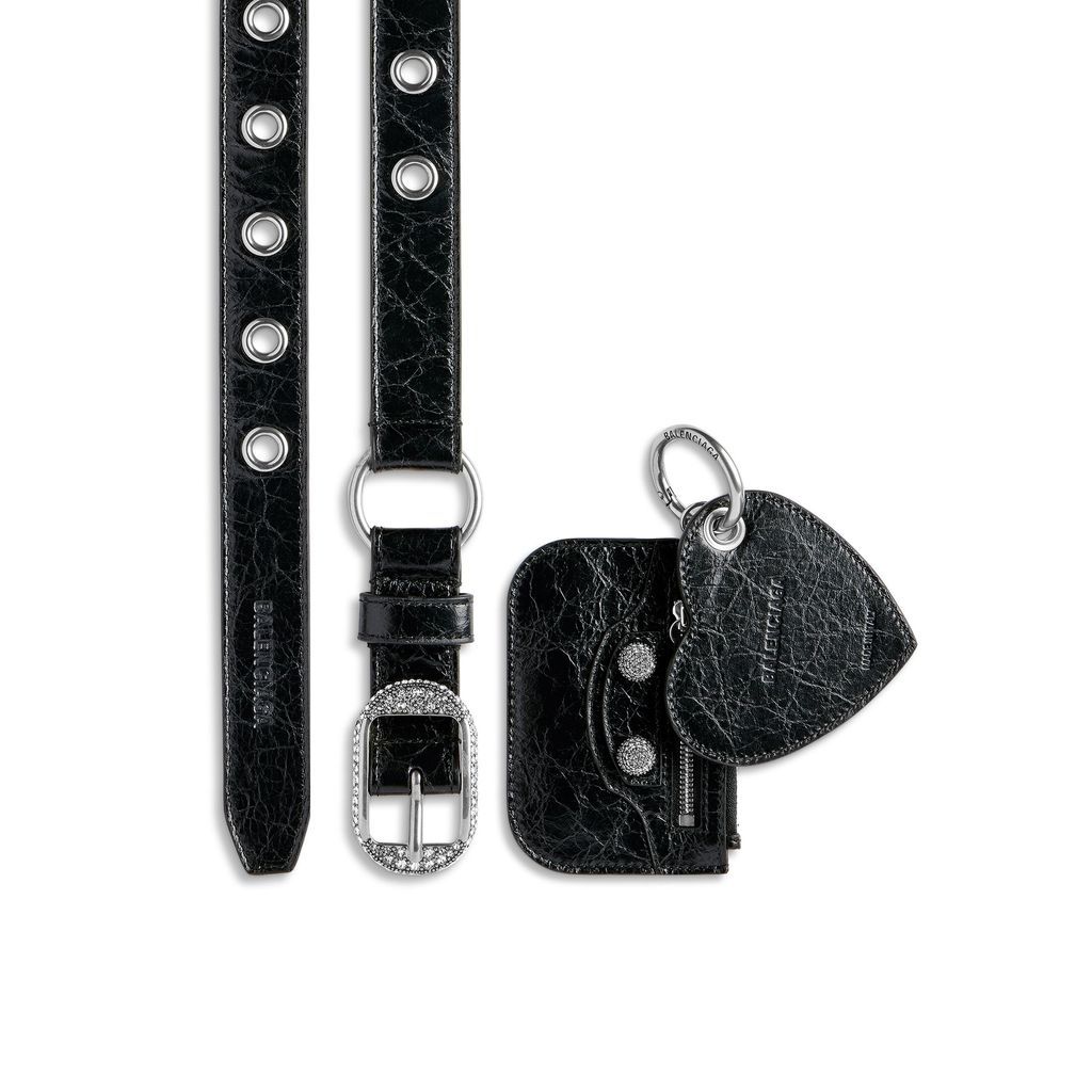 Le Cagole Charms Belt With Rhinestones