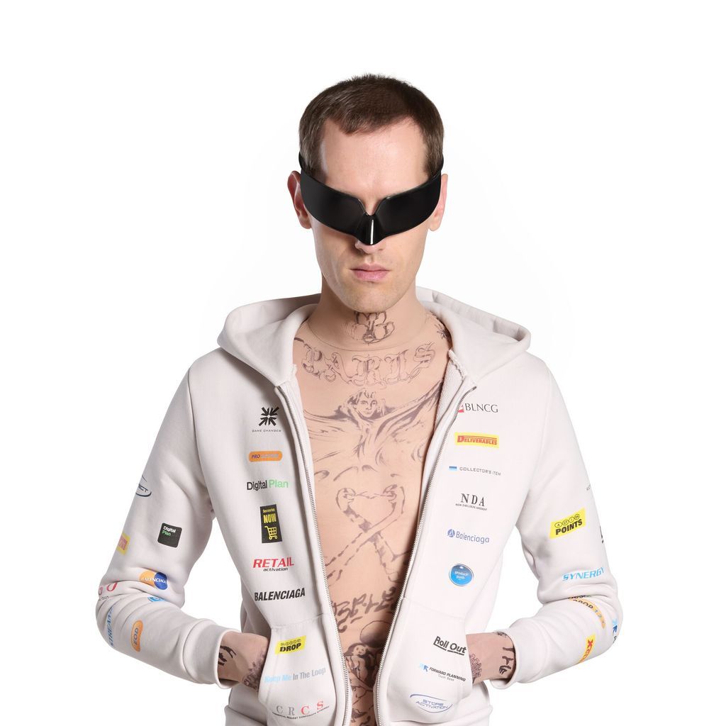 Business English Zip-Up Hoodie Small Fit