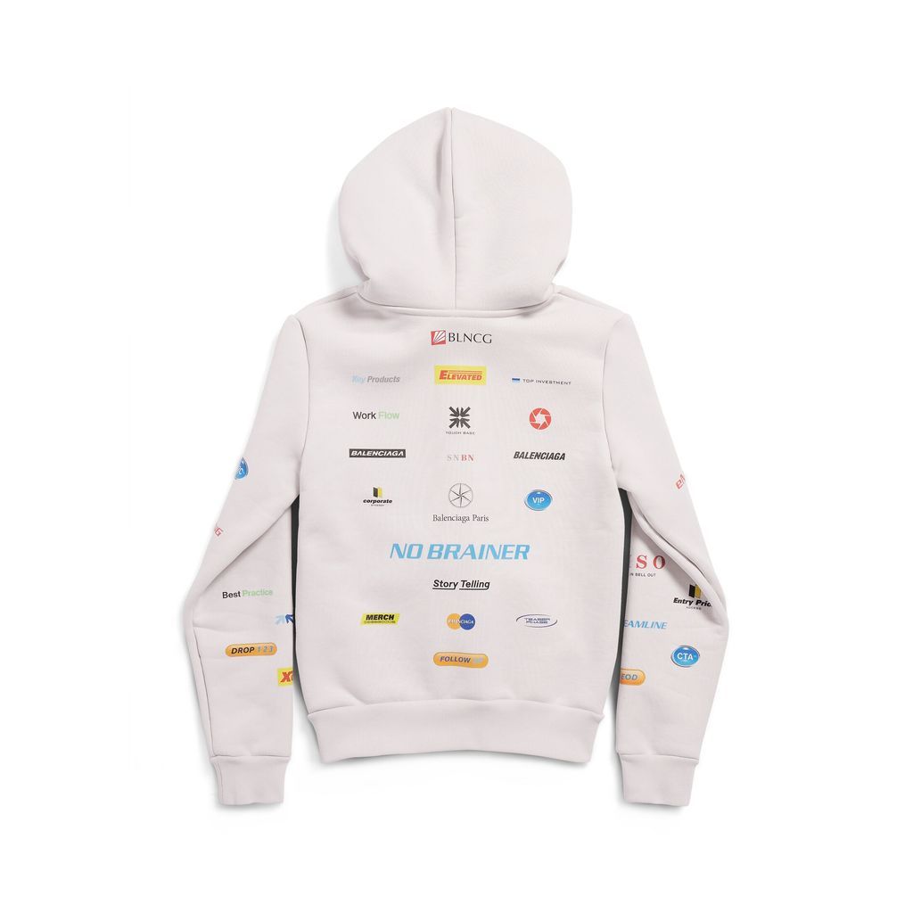 Business English Zip-Up Hoodie Small Fit