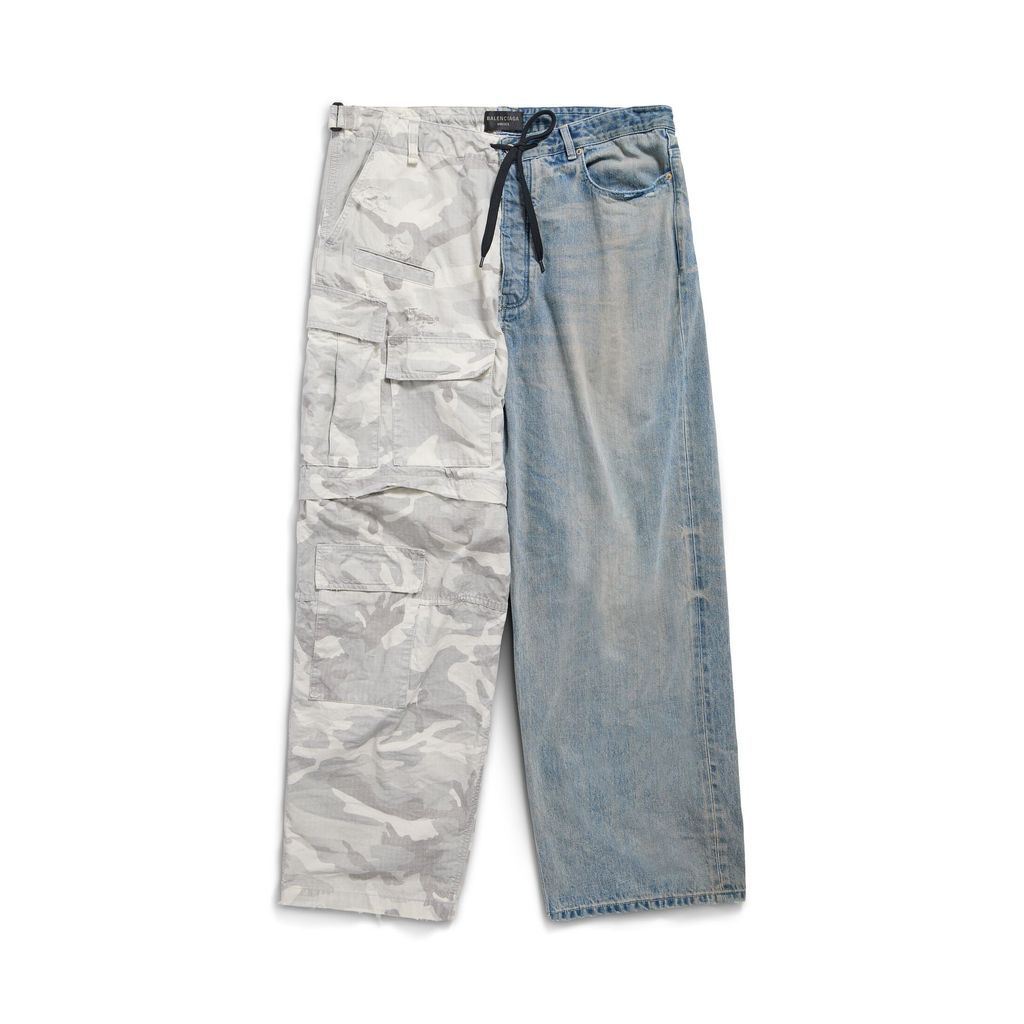 Grayscale Camo Hybrid Baggy Pants