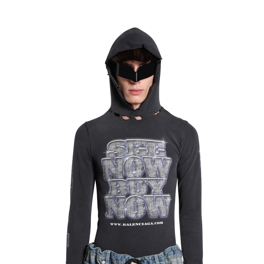 SNBN Long Sleeve Hooded T-Shirt Fitted