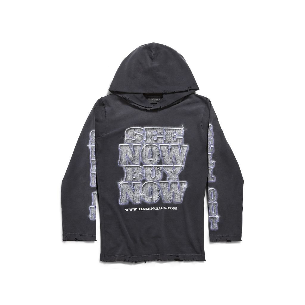 SNBN Long Sleeve Hooded T-Shirt Fitted