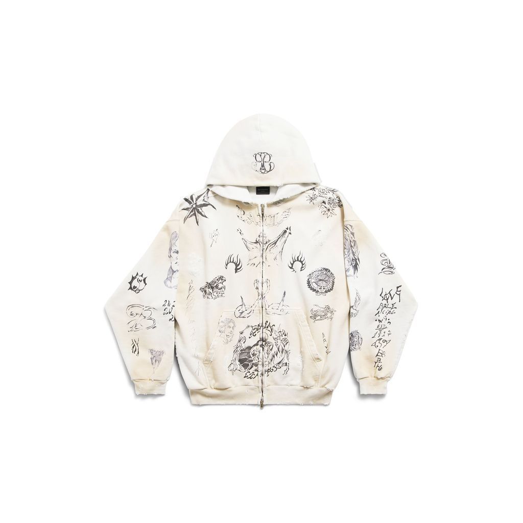 Tat Zip-Up Hoodie Medium Fit