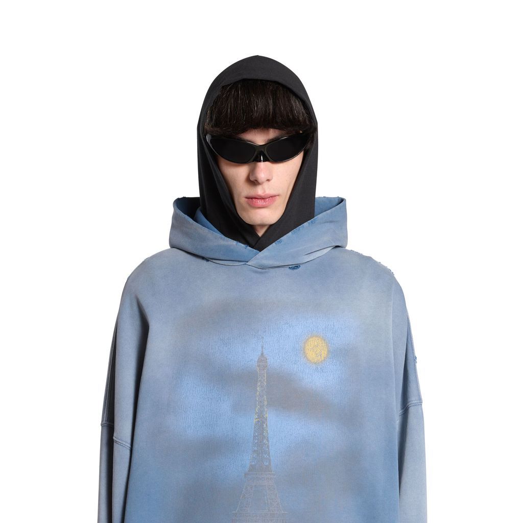 Paris Moon Hoodie Oversized