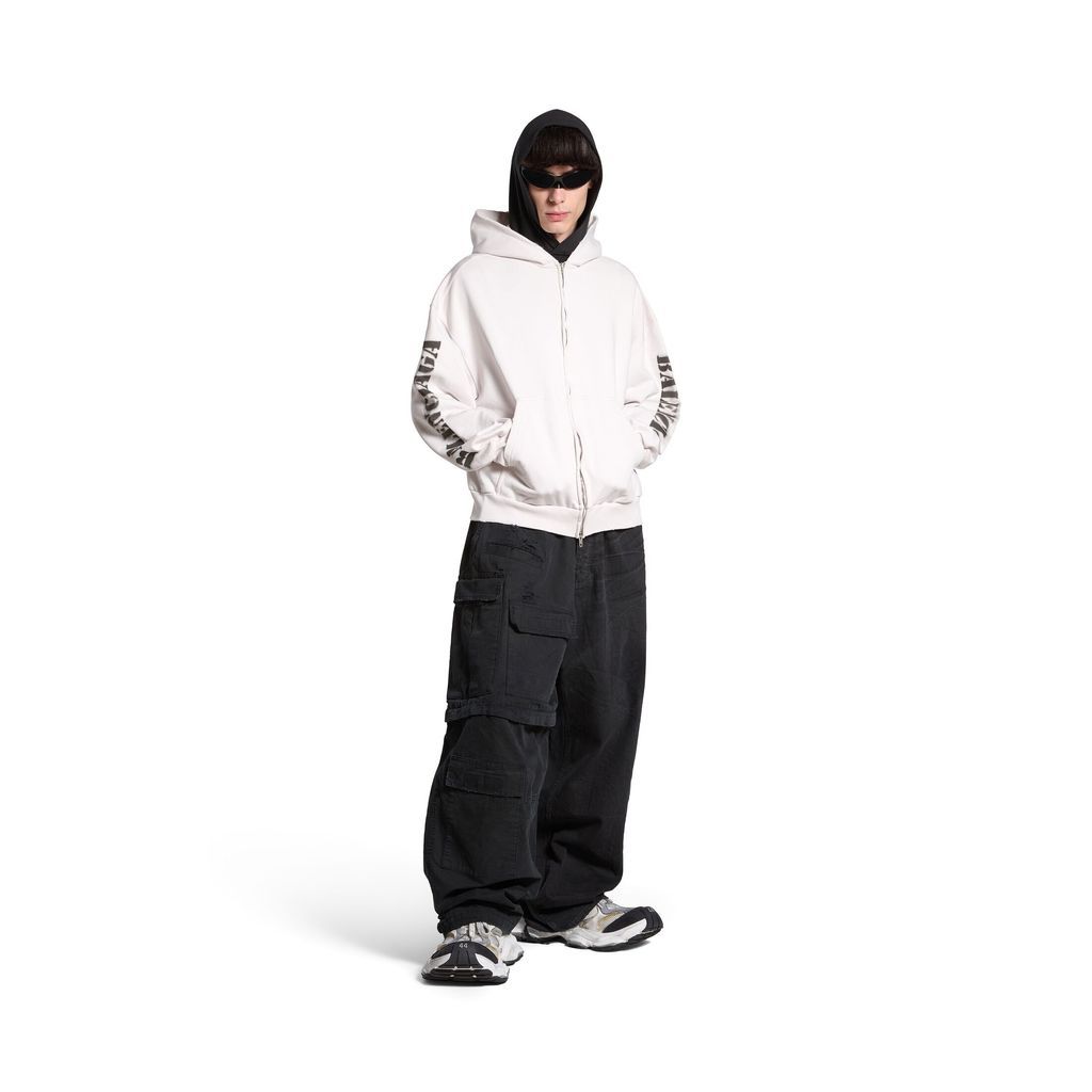 Stencil Type Zip-Up Hoodie Regular Fit