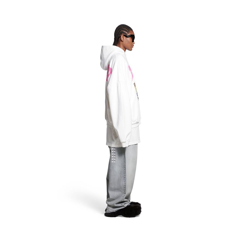 Paris Tropical Round Hoodie Oversized