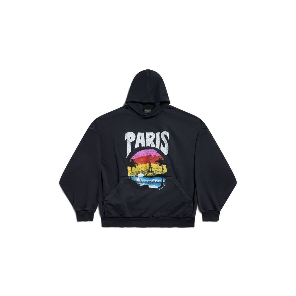 Paris Tropical Round Hoodie Oversized