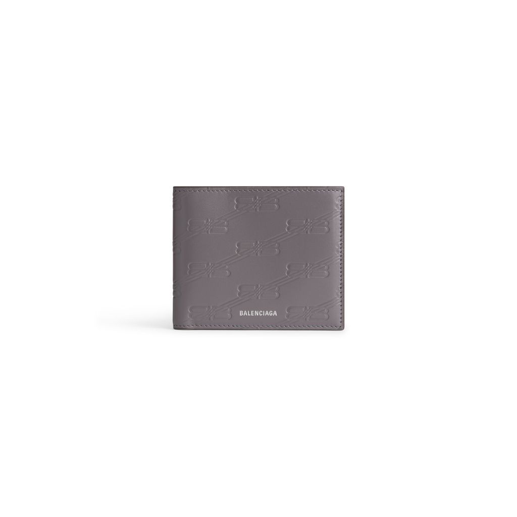 Embossed Monogram Square Folded Wallet Box
