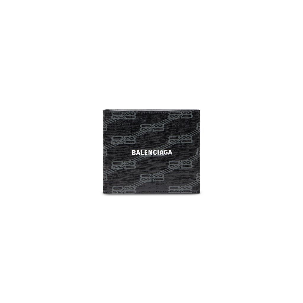 Signature Square Folded Wallet Bb Monogram Coated Canvas