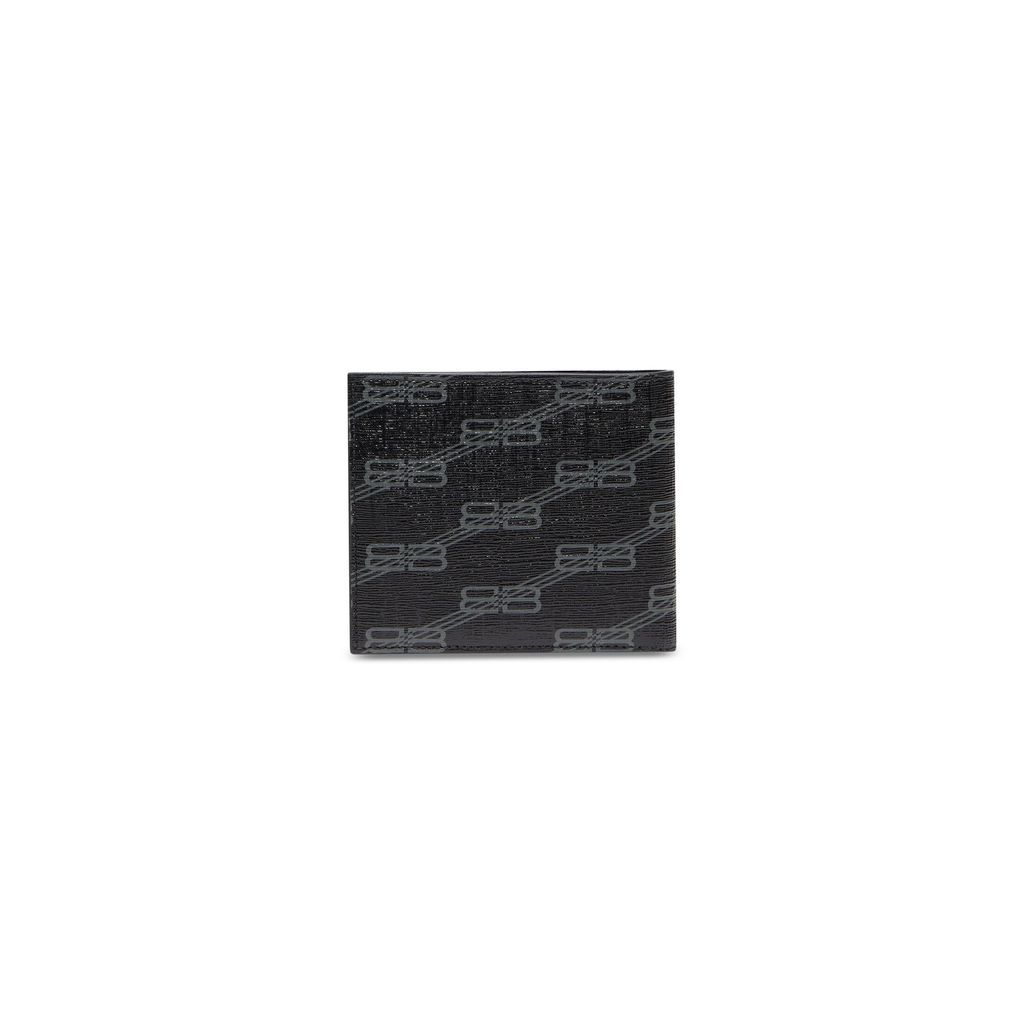 Signature Square Folded Wallet Bb Monogram Coated Canvas