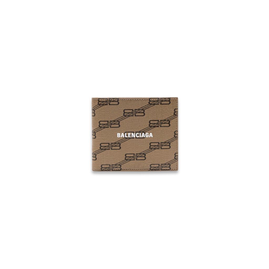 Signature Square Folded Wallet BB Monogram Coated Canvas