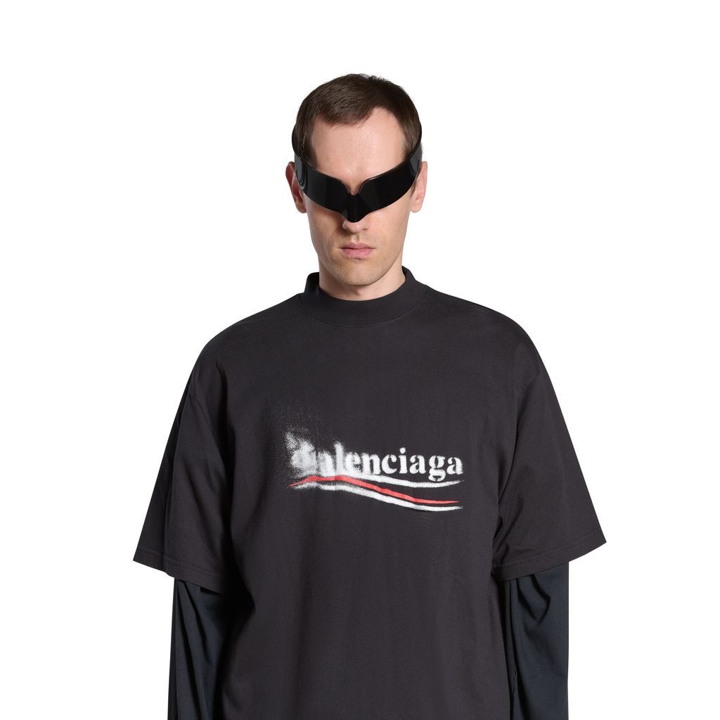 Political Stencil T-Shirt Medium Fit