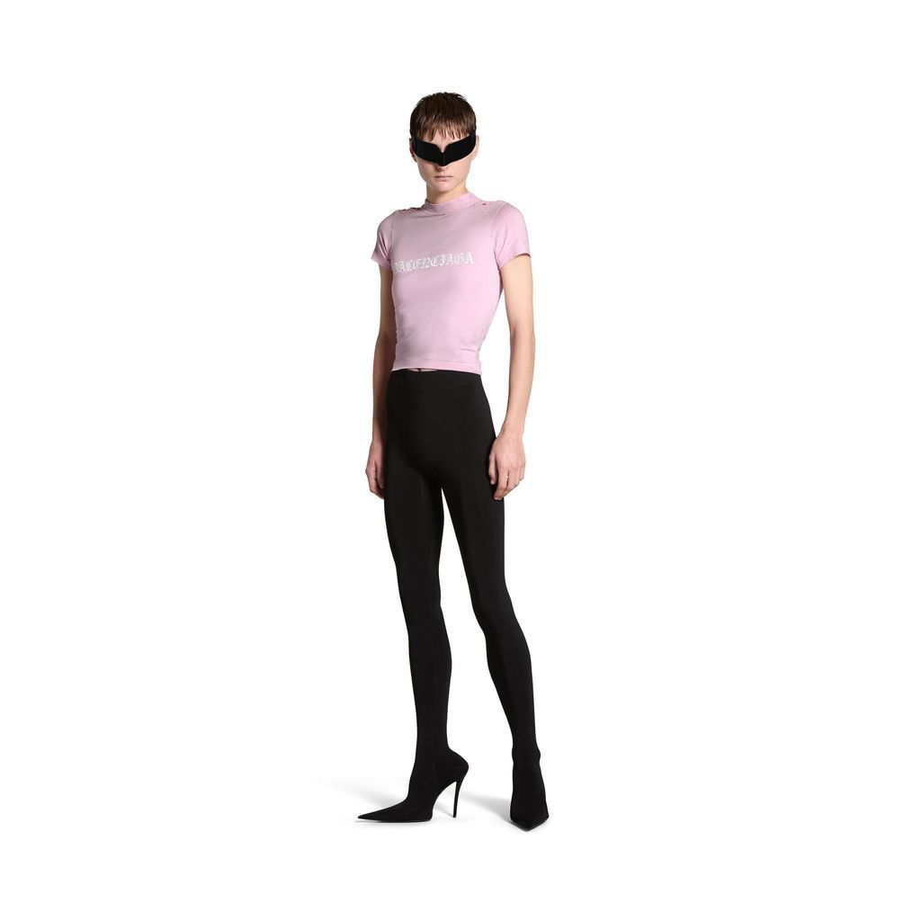 Gothic Type Shrunk T-Shirt Bodycon Fit