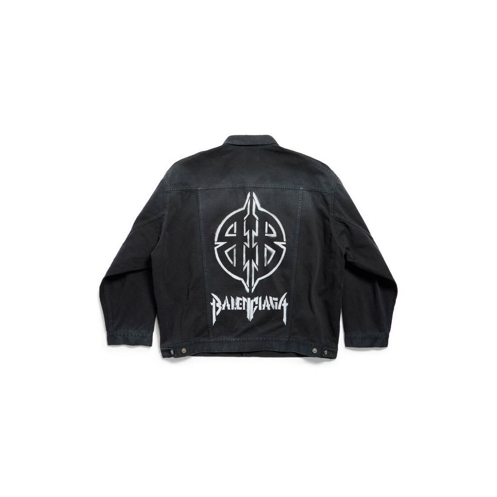Metal BB Stencil Oversized Jacket