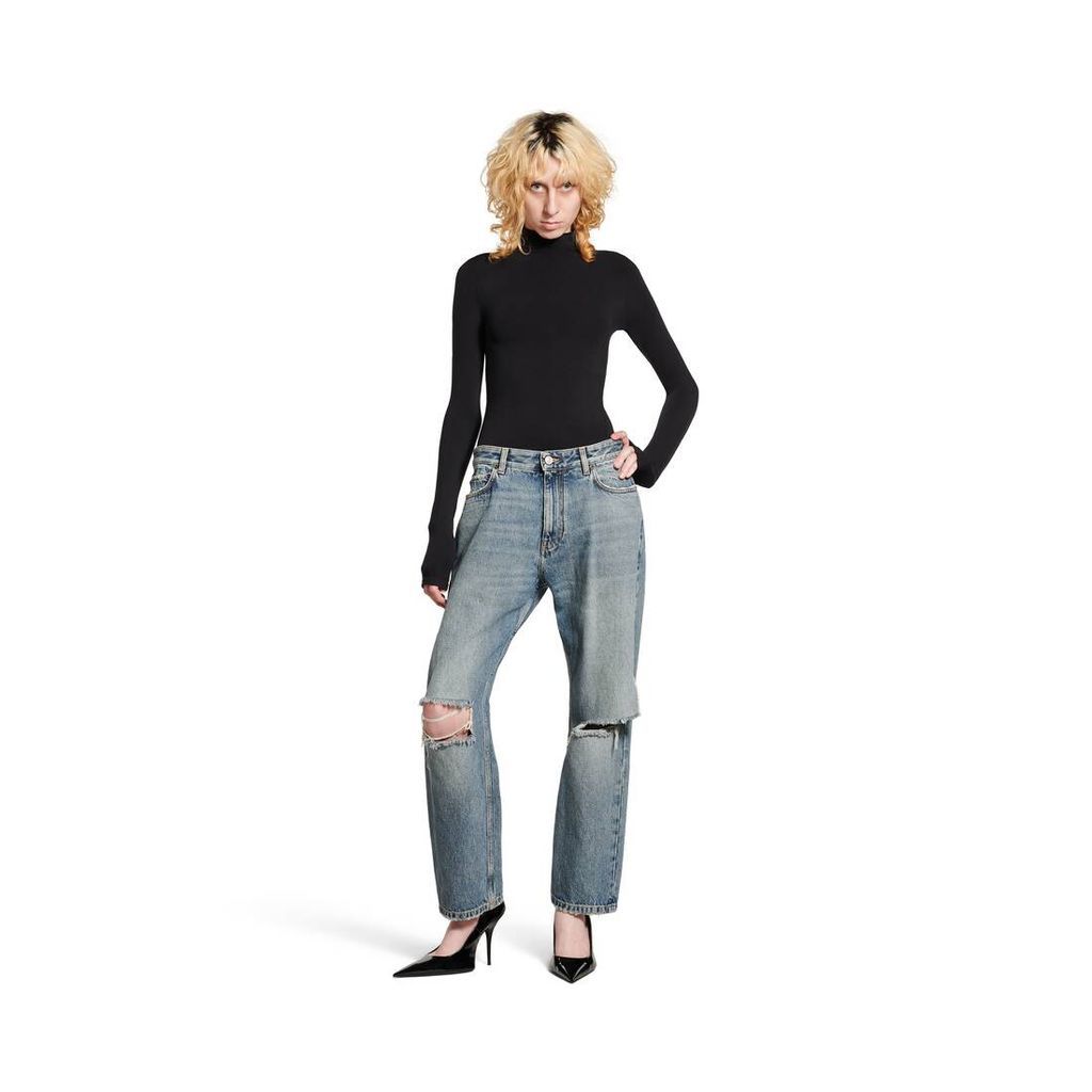 Loose Fit Buckle Pants