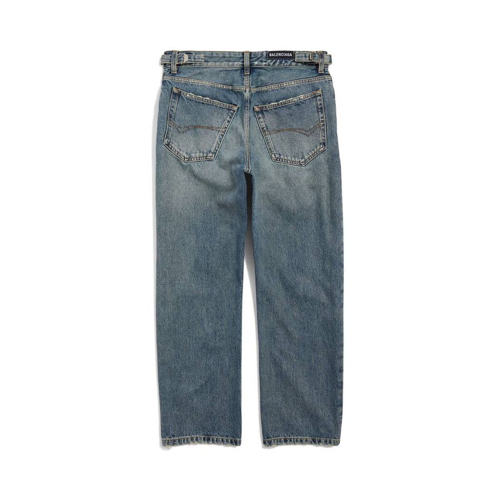 Loose Fit Buckle Pants