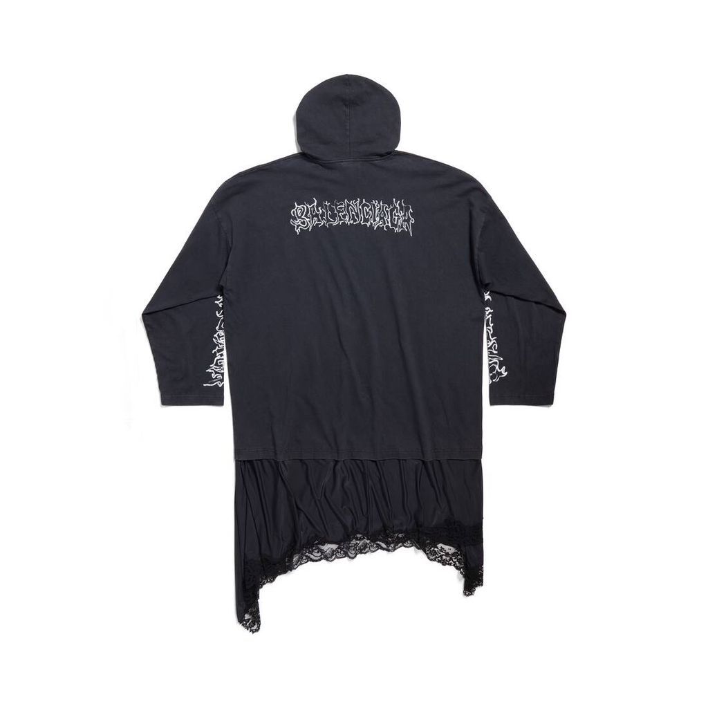 DIY Metal Outline Hooded Hybrid Dress