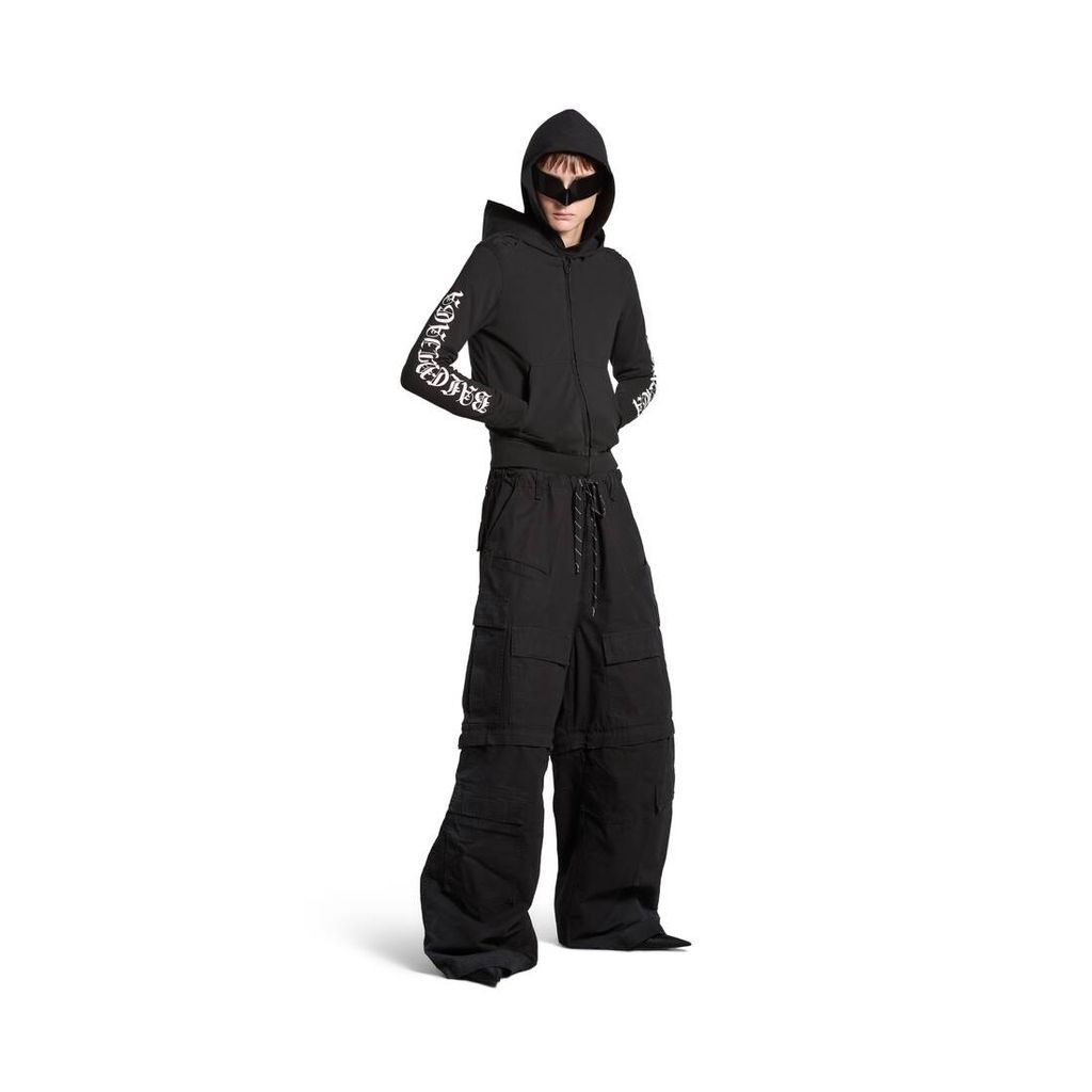 Gothic Type Zip-Up Hoodie Slim Fit
