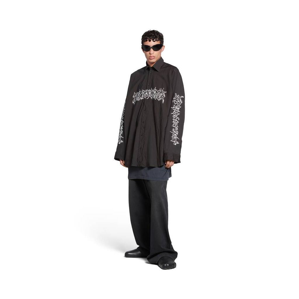 DIY Metal Outline Engineered Shirt Oversized