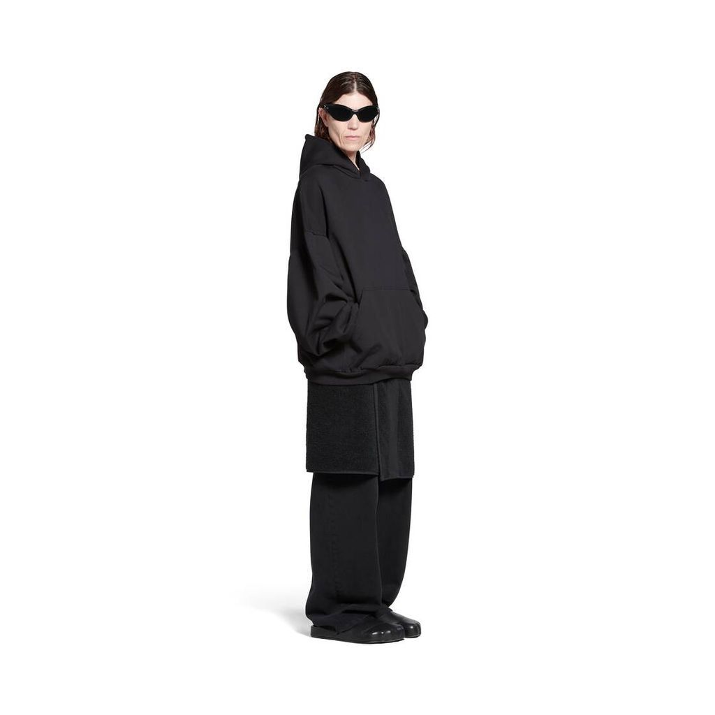 Handwritten Round Hoodie Oversized