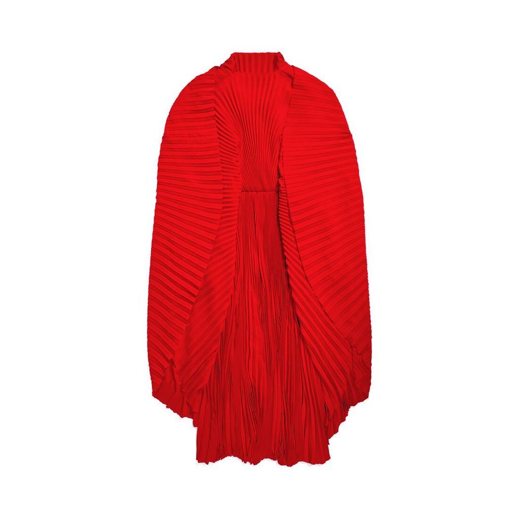 Pleated Drape Dress