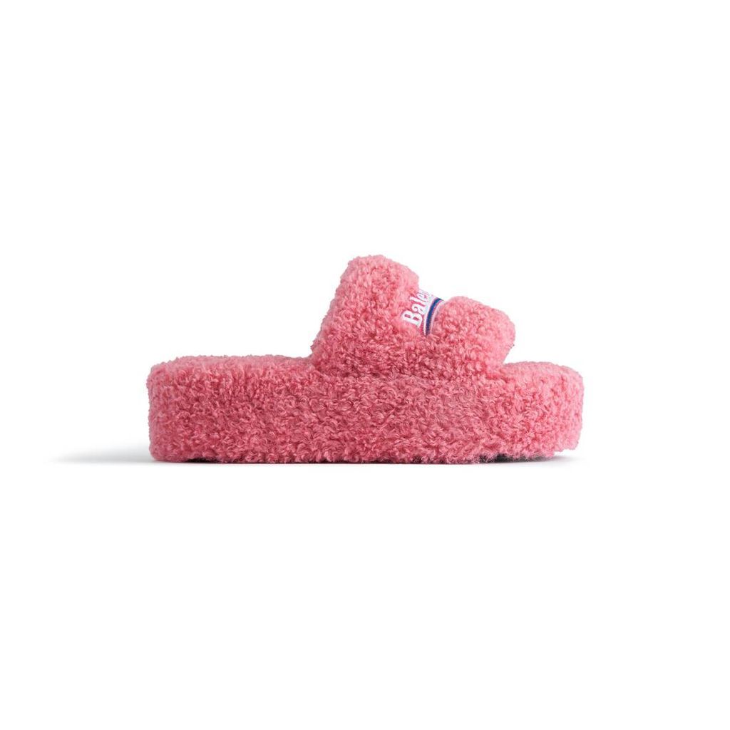 Furry Platform Sandal