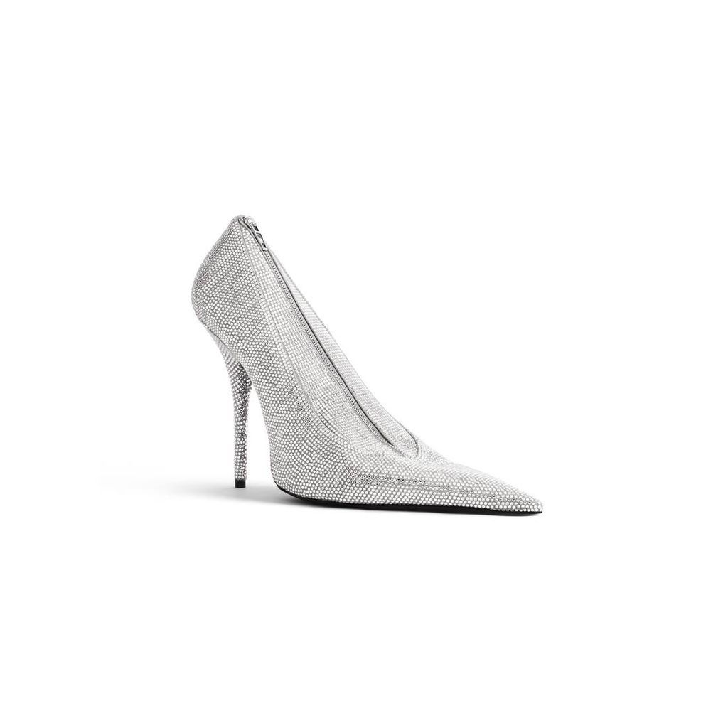 Shoe Clutch Knife With Rhinestones