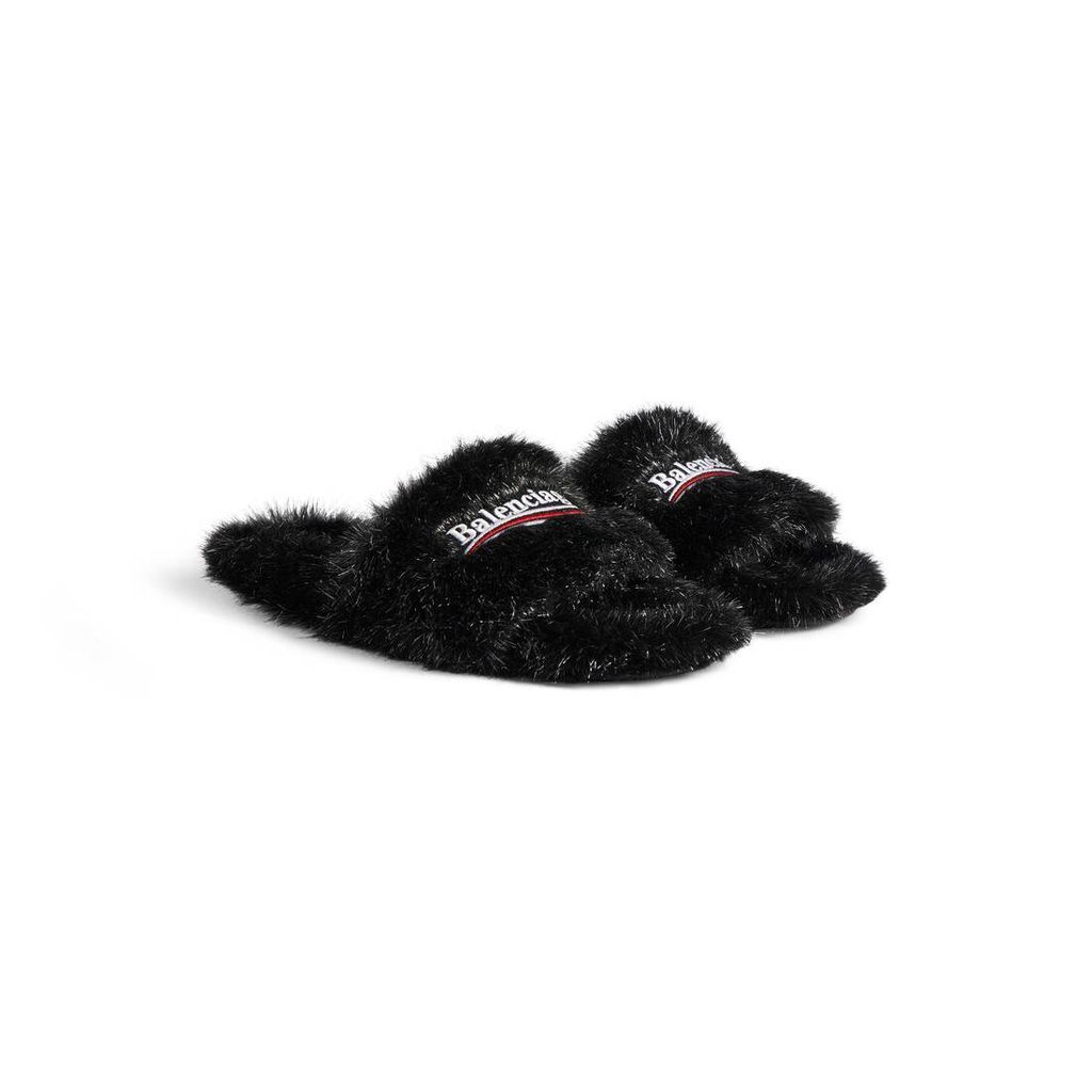 Furry Slide Sandal