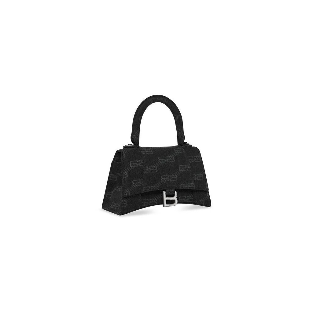Hourglass Small Handbag BB Monogram Denim