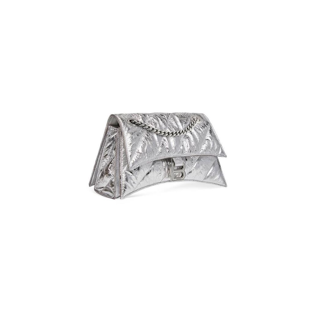 Crush Small Chain Bag Metallized Quilted