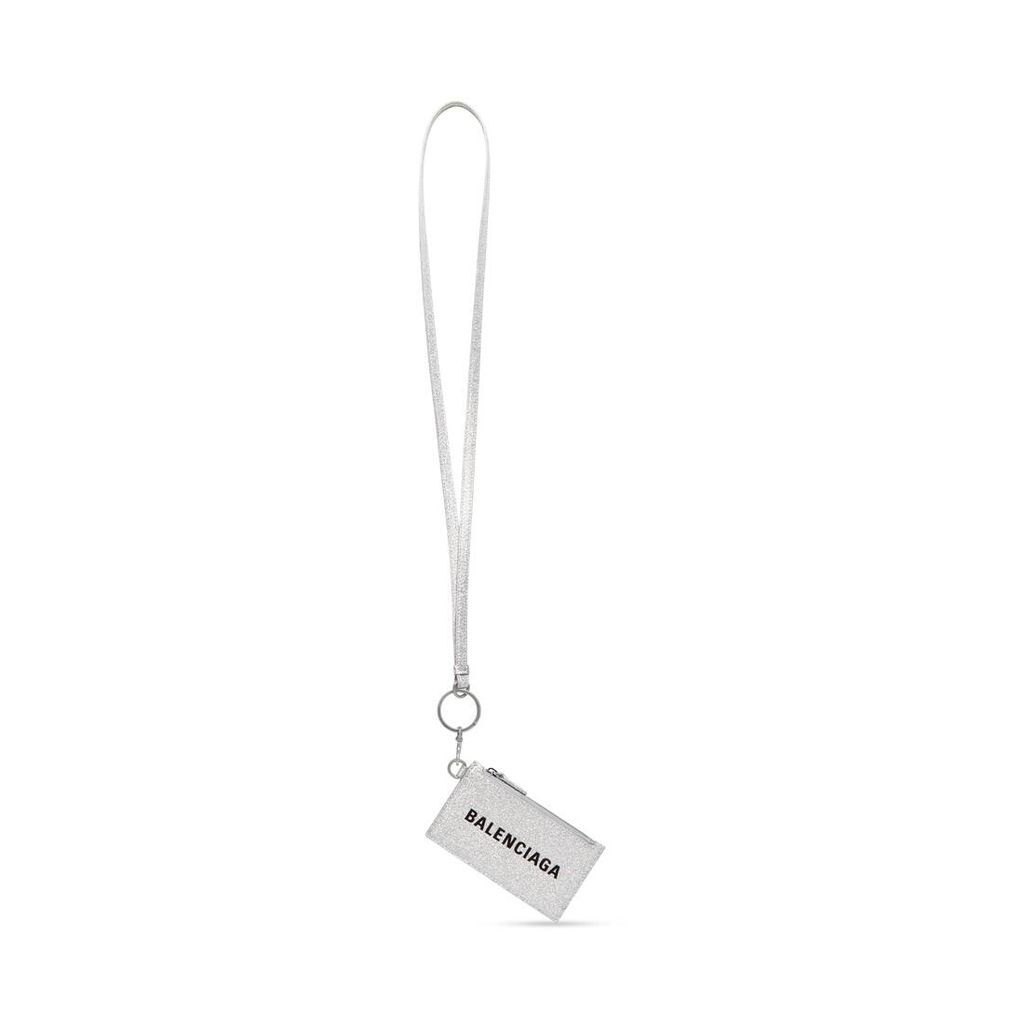 Cash Card Case On Keychain Sparkling Fabric