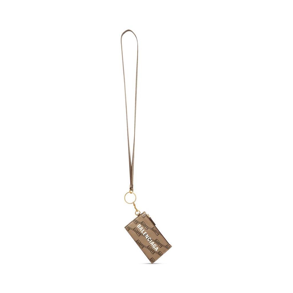 Signature Card Case On Keychain BB Monogram Coated Canvas