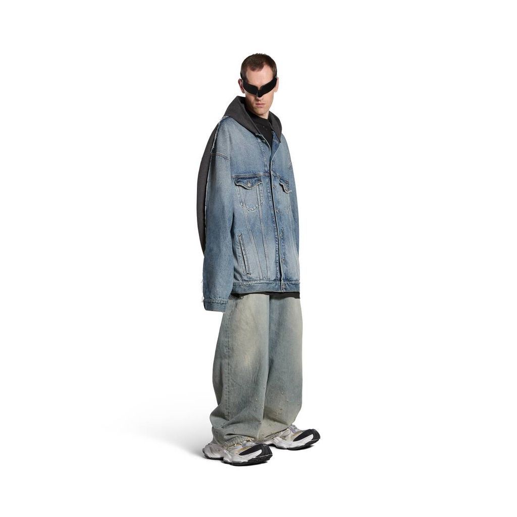 Stencil Type Hybrid Hooded Jacket