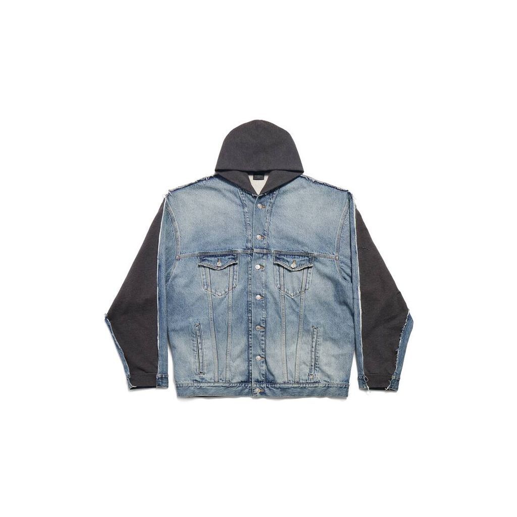 Stencil Type Hybrid Hooded Jacket
