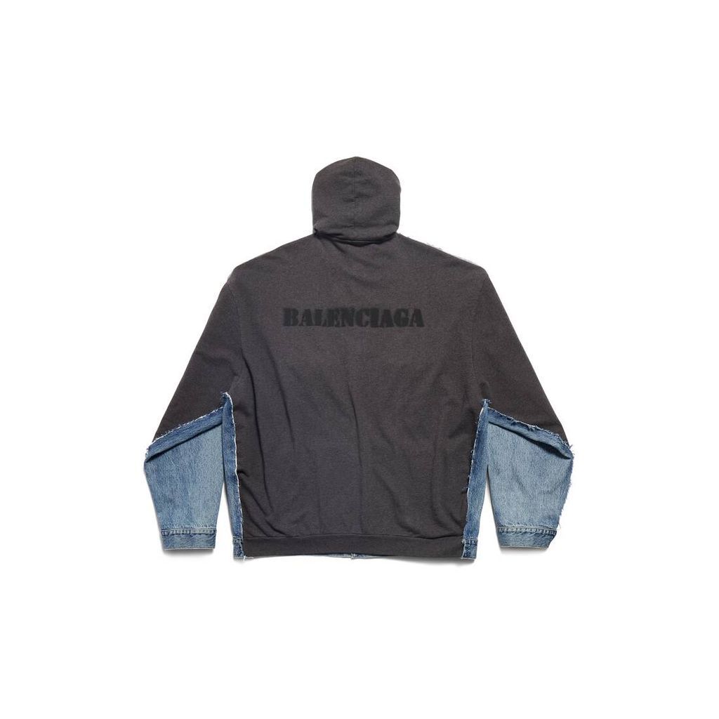Stencil Type Hybrid Hooded Jacket