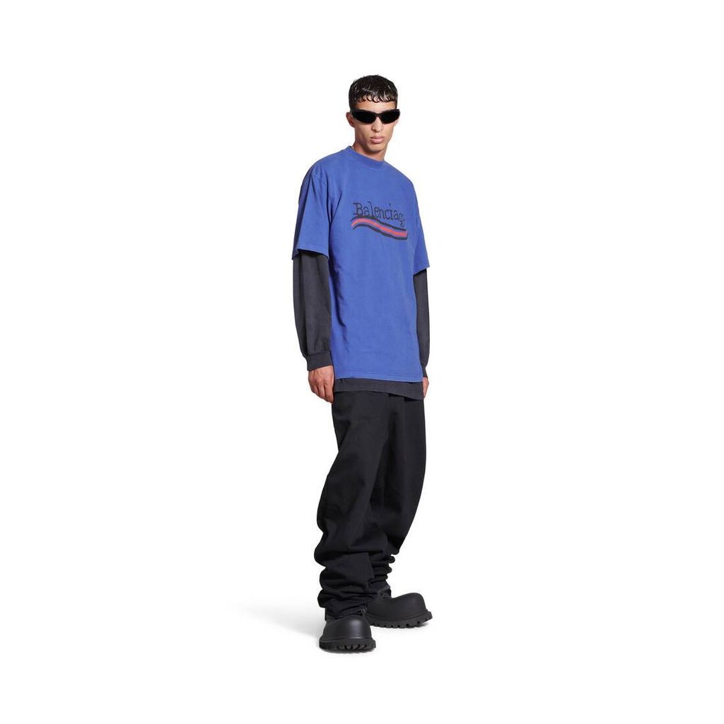 Hand-Drawn Political Campaign T-Shirt Large Fit